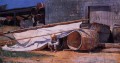 ボートヤードの少年 別名樽を持つ少年 リアリズム画家ウィンスロー・ホーマー